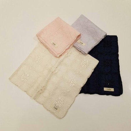 아이엘드 남녀1매 전장 자수 손수건2종 택1