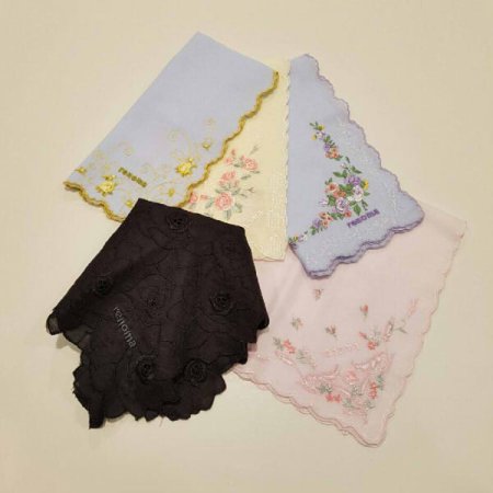 레노마 남녀1매 R자수 스칼롭5종 태1