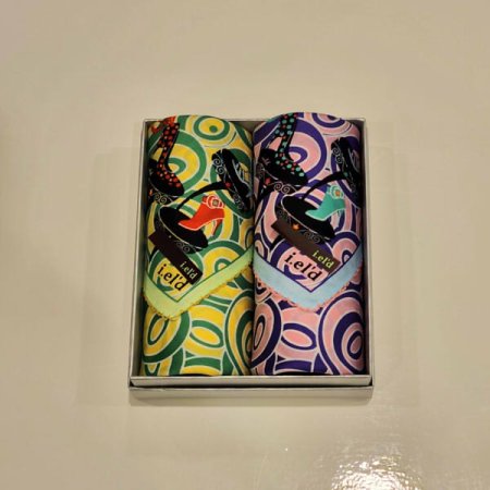 아이엘드 남녀2매 나염 손수건 세트