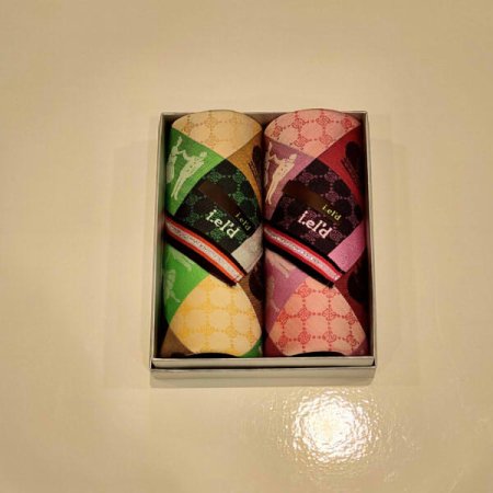 아이엘드 남녀2매 선염 손수건 세트