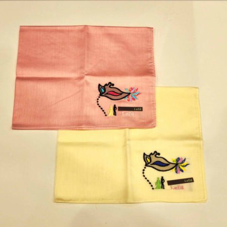 아이엘드 남녀1매 선염 손수건