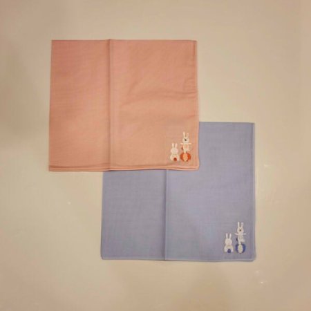 남녀1매 수입 자수 손수건