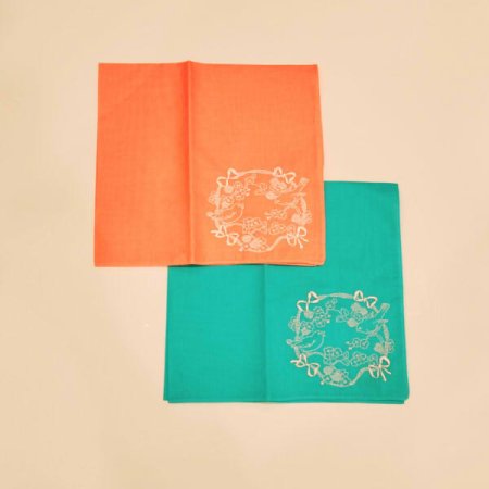 레노마 남녀1매 수입 자수 손수건