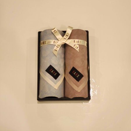 남녀2매 콩섬유 손수건 세트