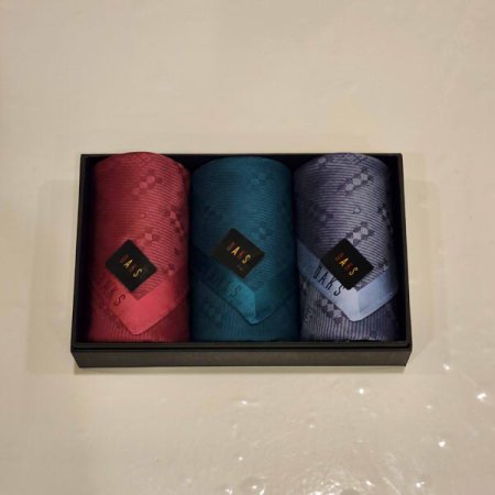 남녀3매 선염 손수건 세트