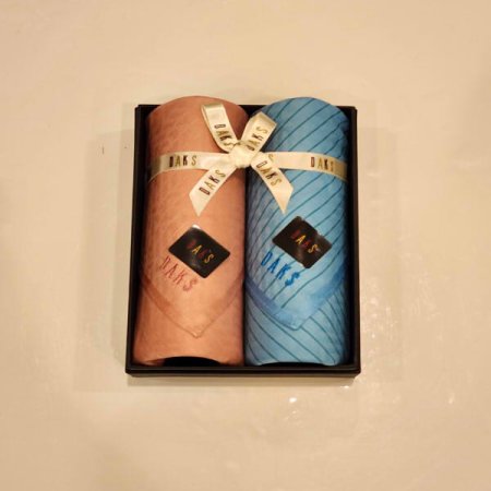 남녀2매 선염 손수건 세트