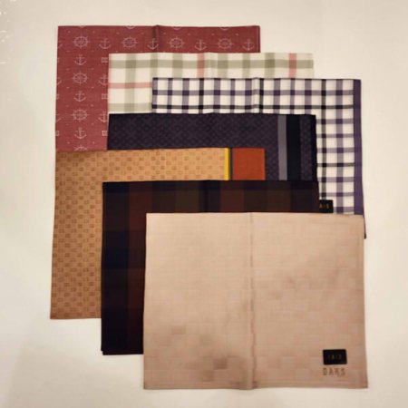 남녀1매 선염 손수건7종 택1