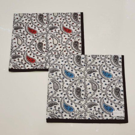 레노마 남녀1매 나염 손수건