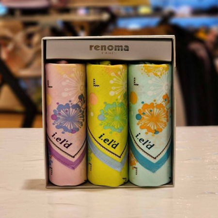 아이엘드 남녀3매 나염 손수건 세트