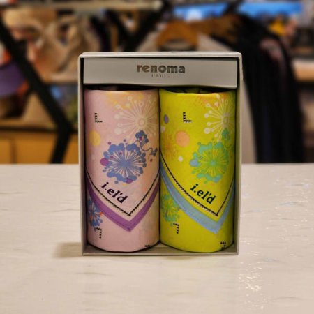 아이엘드 남녀2매 나염 손수건 세트