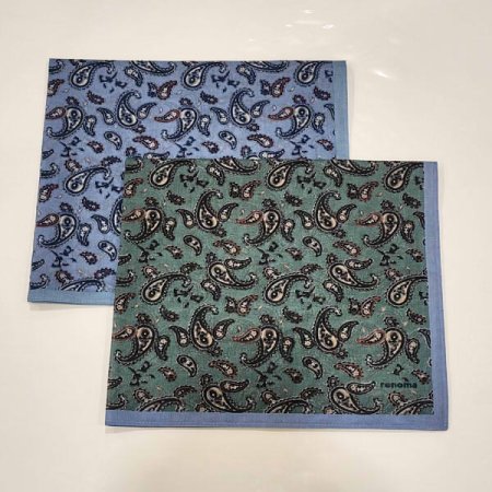 레노마 남녀1매 나염 손수건