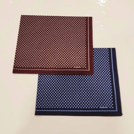 레노마 남녀1매 나염 손수건