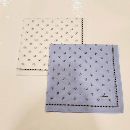 레노마 남녀1매 나염 손수건