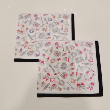 레노마 남녀1매 나염 손수건