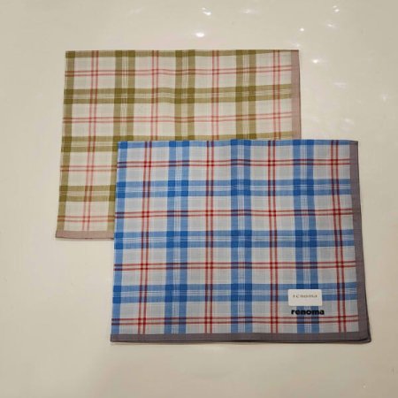 레노마 남녀1매 선염 손수건