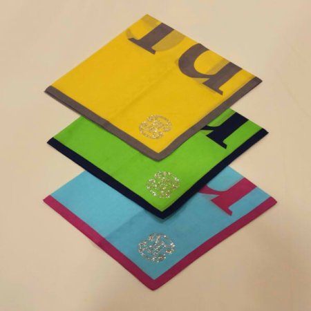 아이엘드 남녀1매 단추자 큐빅 손수건