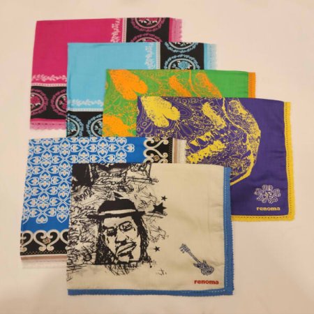 남녀1매 큐빅레이스 손수건4종 택1