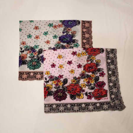 아이엘드 남녀1매 사면레이스 손수건