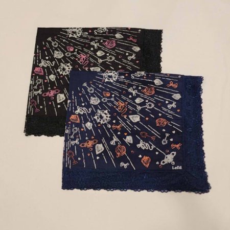 아이엘드 남녀1매 사면레이스 손수건