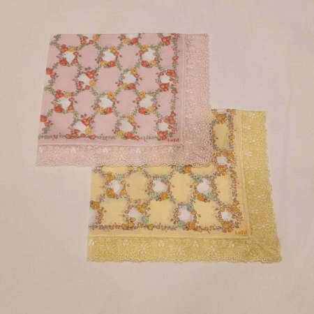 아이엘드 남녀1매 사면레이스 손수건