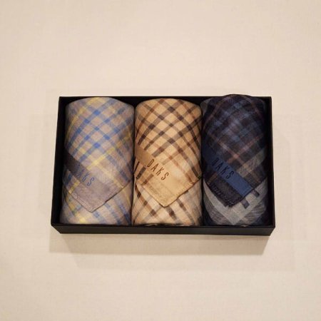 남녀3매 선염 손수건 세트