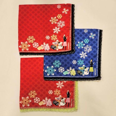 레노마 남녀1매 나염 손수건