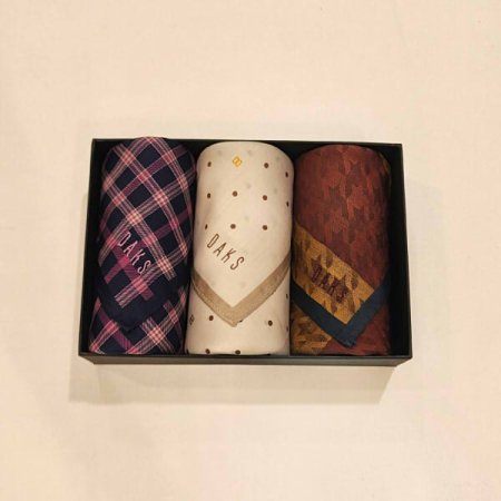 남녀3매 선염 혼합 손수건 세트