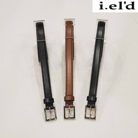 아이엘드 여성 소가죽 스퀘어버클 벨트