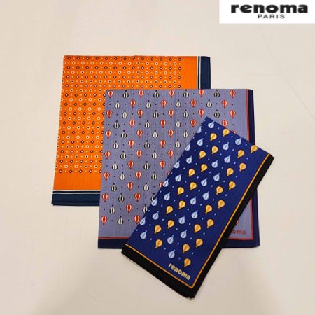 레노마손수건 남녀1매 나염 손수건2종 택1