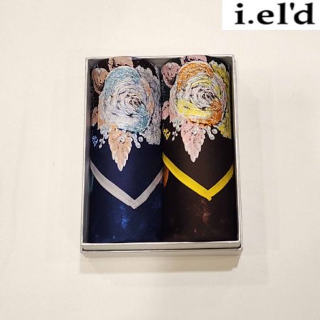 아이엘드 남녀2매 나염 손수건 세트