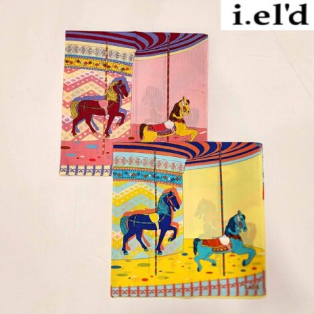 아이엘드 남녀1매 나염 손수건