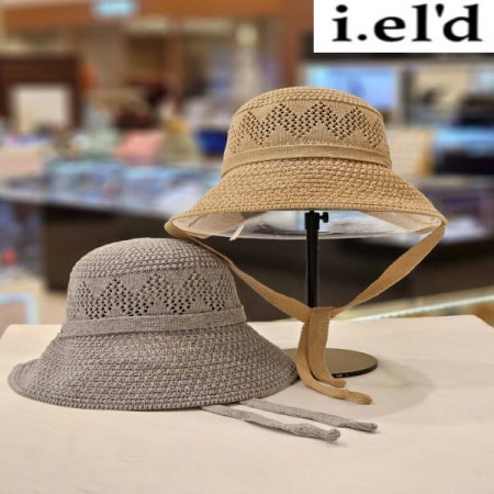 아이엘드 솔리드 린넨 혼방 메쉬 모자