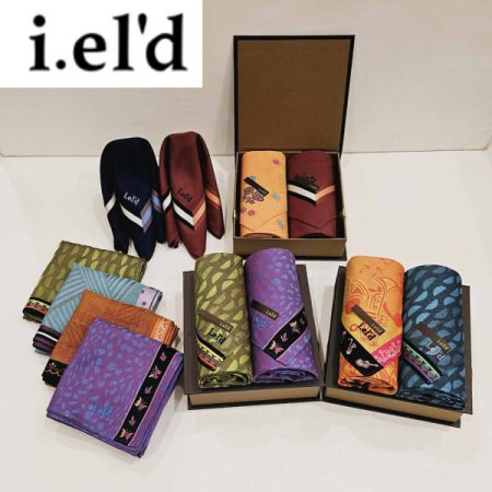 아이엘드 남녀2매 선염 손수건 세트 택1