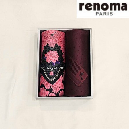 레노마 남녀혼합 2매 나염 손수건 세트