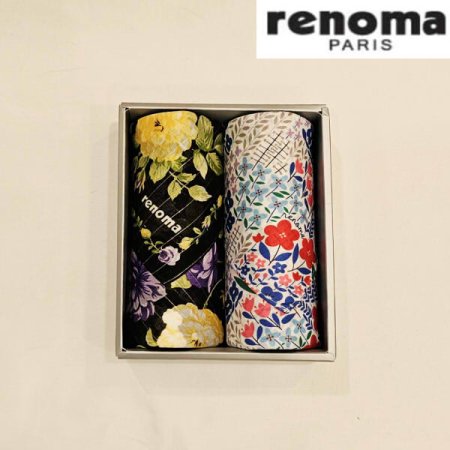 레노마 남녀2매 나염 손수건 세트