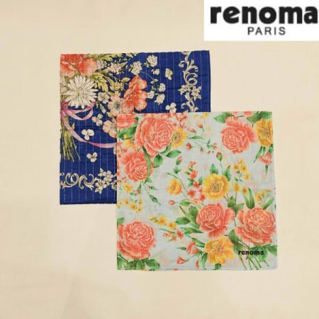 레노마 남녀1매 나염 손수건2종 택1