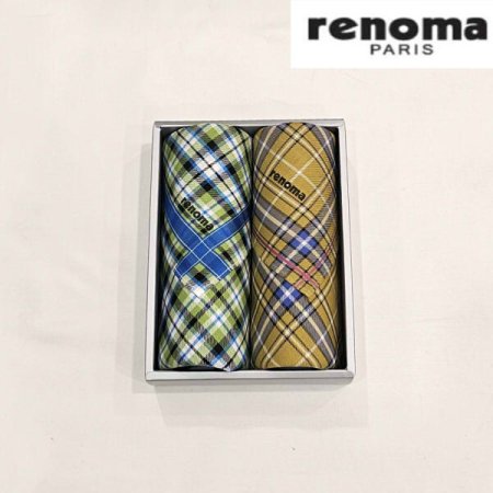 레노마 남녀2매 선염 손수건 세트