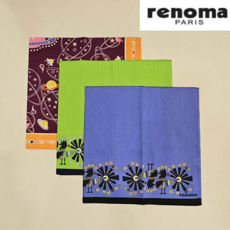 레노마 남녀1매 나염 손수건2종 택1