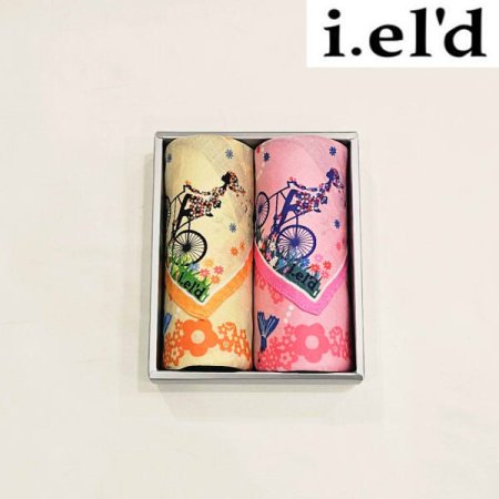 아이엘드 남녀2매 나염 손수건 세트