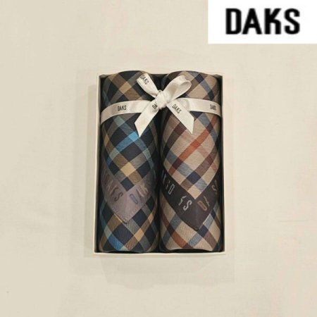 남녀2매 선염 체크 손수건 세트