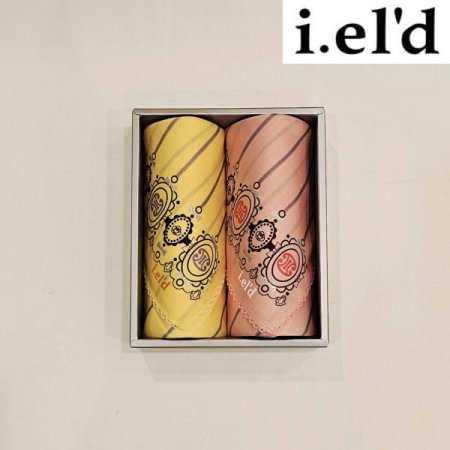 아이엘드 남녀2매 스칼롭 미니 손수건 세트