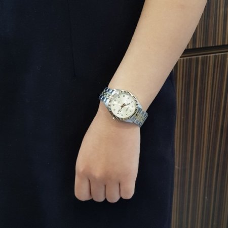 세이코알바 여성 메탈시계