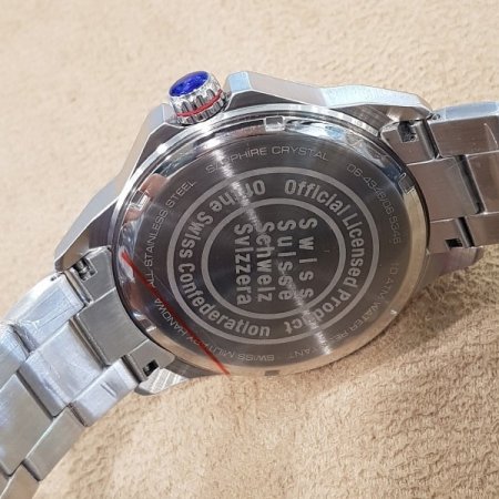 스위스밀리터리 남성 메탈시계