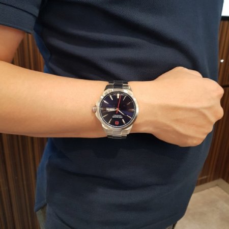 스위스밀리터리 남성 메탈시계