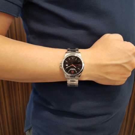 스위스밀리터리 남성 메탈시계