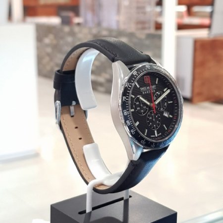 스위스밀리터리 남성 가죽시계