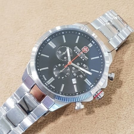 스위스밀리터리 남성 메탈시계