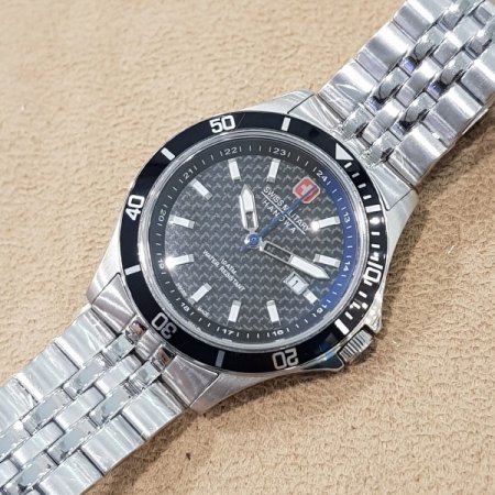 스위스밀리터리 남성 메탈시계