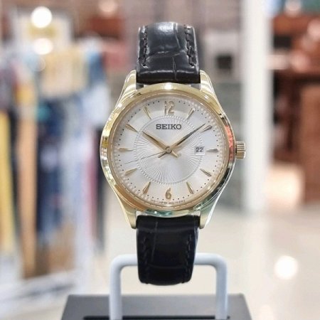 세이코 여성 가죽시계