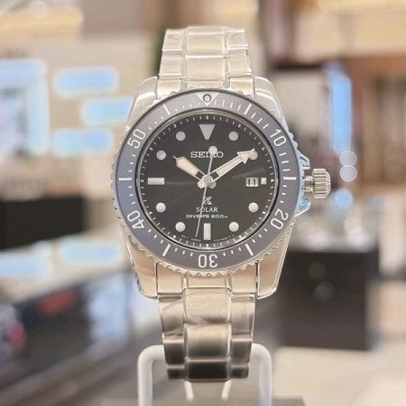 세이코 솔라 남성 메탈시계